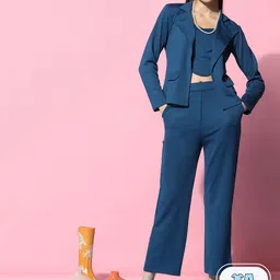 SIDYAL Crop Top With Trousers & With Blazer-picture-51
