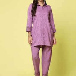 Clora Creation Self Designed Pure Cotton Shirt With Trousers-picture-36