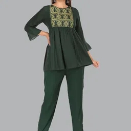 MARISY Embroidered Tunic With Trouser Co-Ords Set-picture-17