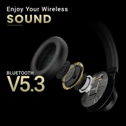 hammer Bash Max wireless over the ear|Deep Bass|18hr Playtime|Touch Control|V5.3 Bluetooth Headset image 4