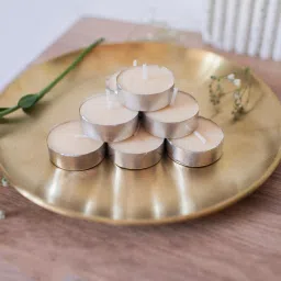UNCENTED DIYA WHITE COLOUR PARAFIN WAX PACK OF 5 Candle-12