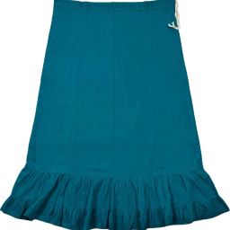 Belizzi Paridhan Dark Aqua Pure Cotton Petticoat-image-10