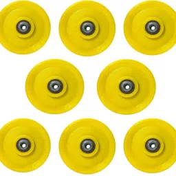 Machine Attachments Gym Pulley 4-inch with Inbuilt Bush and Bearing. (Pack of 8) Climbing Pulley-60