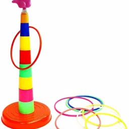 Ring Toss Quoits Kids Hoopla Throw Game Indoor Outdoor Game Set for Toddlers Kids Boys & Girls-13
