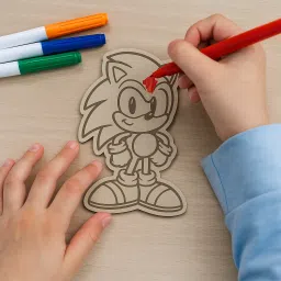Sonic Cartoon Cutout Wooden Cut-outs-image-31