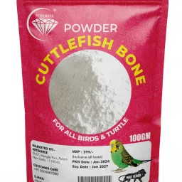 Original Natural Calcium Supplement For Finches,Budgie,Lovebirds&All Birds-100g Sea Food 0.1 kg Dry Adult, New Born, Senior, Senior, Young Bird Food-image-12