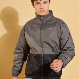 Dollar Lightweight Open Front Colorblock Men Wind Cheater-picture-8