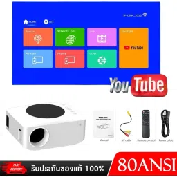 IBS HD WIFI YOUTUBE MIRACAST ACCESS 1080P Home Theater Multimedia Multi-Screen (4700 lm) Portable Projector image 3