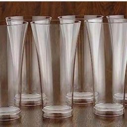 (Pack of 6) Plastic Unbreakable Transparent Drinking Water Glass Set,Juice Glass for Kitchen Glass Set Water/Juice Glass-image-59