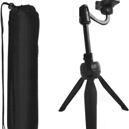 BUFONA BN42 TRIPOD + DUSTPROOF BAG with mobile holding clip Camera Tripod Selfie Adjustable Rotatable And Flexible with 360 Degree Mobile & Camera Holder |Stand Mobile Smartphone And Camera Stand , ,Bracket Live Broadcast stand monopods Tripod Making Self Video Multi-Use Selfie Stick Desktop Online Course Video Recording Special Design for Streaming, Video Blogs, Online Classes, Presentation, Creating Product Demos, Video Blogging ,Gimbal, DSLR & Action Cameras Tripod, Monopod Kit, Monopod, Tripod Kit, Tripod Bracket, Tripod Ball Head-43