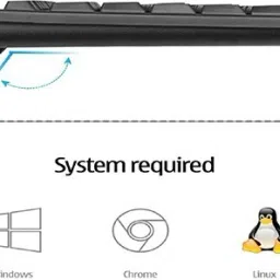 ASTRUM WIRED DESKTOP KEYBOARD Wired USB Standard Multi-device Keyboard Compatible with Desktop, Laptop, Mac stand support,KB080 image 2
