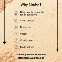 dazller Face Makeup Essentials - Honey R32 - Foundation,12ml + Compact,9g + Primer,10g image 5