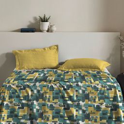 MYTRIDENT 144 TC Queen Cotton Bedsheet with 2 Pillow Covers-image-56