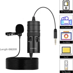 100% Best Quality Dynamic Microphone Professional 3.5mm Clip Microphone For Youtube, | Collar Mike for Voice Recording | Lapel Mic Mobile, PC, Laptop, Android Smartphones, DSLR Camera Microphone Make ReeL ,Blogging Microphone image 4