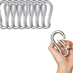 3 Inch Stainless Steel Spring Snap Hook Carabiner/Hook Swing Connector Set of 8 Locking Carabiner-27