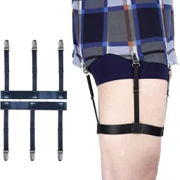 JS Enterprises ™ Shirt Stays For Men, Shirt Holder For Men, Adjustable Elastic Shirt Garter-77
