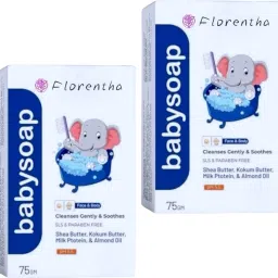 BABY SOAP FOR BABYS GENTLE CLEASE & SOFT SOOTHES SKIN PACK OF 2-image-48