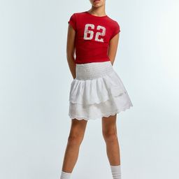 H&M Girls Pure Cotton Tiered Skirt-image-91