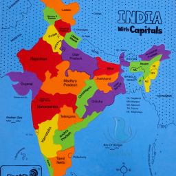 Firstfly India Map with State Capitals-Educational Toy&Learning Map Puzzle-20
