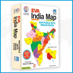 Eva India Map 32 x 38 Cms Jigsaw puzzle-image-2
