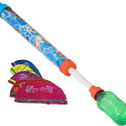 (1 Pichkari + 10 Holi Cap)for Children Holi & Summer Pool Party Beach Fun Water Gun-image-77