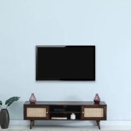 woodsworth from pepperfry Adorf Sheesham Wood Two Door TV Console In Scratch Resistant Provincial Teak Finish-picture-0