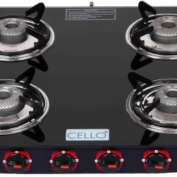 Gem 4 Burner Black Gas Cooktop,Toughened Glass, ISI Certified, 1 Year Warranty Glass Manual Gas Stove-image-8