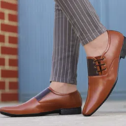 Synthetic Leather |Lightweight|Comfort|Summer|Trendy|Walking|Outdoor|Daily Use Derby For Men-image-34