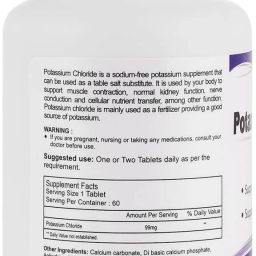 healthvit Potassium Chloride 99 mg 60 Capsules image 2