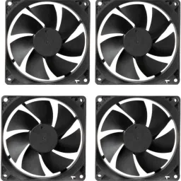 CyberSupreme Pack of 4 DC 12V Cooling Fan for DIY Incubator Cabinet & PC Case 3 inch Cooling Fan for PC Case CPU Cooler-16