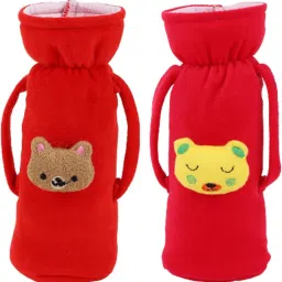 Baby Milk Feeding Bottle Cover with Handle Soft Plush Stretchable, 120-250 ML-15