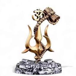 Handicrafts Resin 4 Inches Shiva Trishul for Car Dasbhoard Decorative Showpiece - 10 cm-image-69