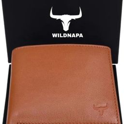 Men Tan Genuine Leather RFID Wallet-image-16