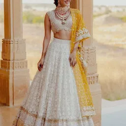 Embroidered Semi Stitched Lehenga Choli-image-16
