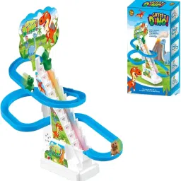 skstore Dino Climbing Toys,Electric Dino Chasing Race Track Game Set image 3