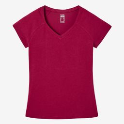 Women Cotton Blend Gym T-shirt Slim fit 500 - Red-image-33