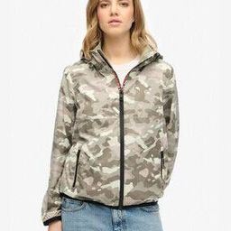 Women Camouflage Print Hooded Windbreaker Jacket-image-65