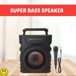 Clairbell 301(PORTABLE WIRELESS BLUETOOTH SPEAKER) Crystal Clear SoundWith Karaoke MicR76 5 W Bluetooth Laptop/Desktop Speaker-image-56