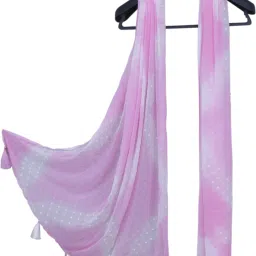 Chiffon Printed Pink Women Dupatta-image-24