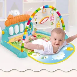 Safe Music Gym Playmat for Newborns with Soft Base and Toys-picture-41