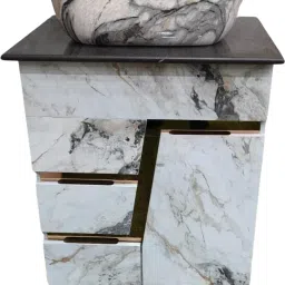 Sophisticated Standalone Vanity Set with Trendy Washbasin Table Top Basin-image-14