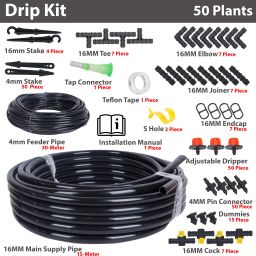 Drip Irrigation Garden Watering 50 plants Kit Drip Irrigation Kit-image-18