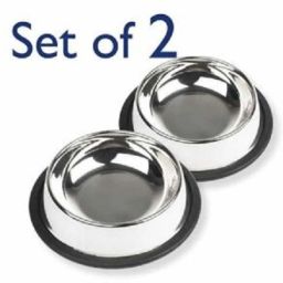 Round Steel Pet Bowl (400ml),Dog/Cat Feeder, Small Size Pet Bowl, Highly Durable Stainless Steel Pet Bowl-25