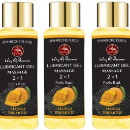 Flavour Lube Lubricant Gel Water Gel Mango Flavour Lube Non Sticky Massage gel Lubricant-image-53