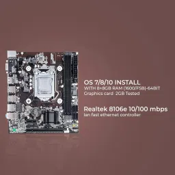 RashMove Foxin DDR3 RAM Motherboard with Supported Socket 1150 FMB-H81 LGA 1150Socket ATX Intel H81 Express Chipset DDR3 Motherboard for Desktop image 4