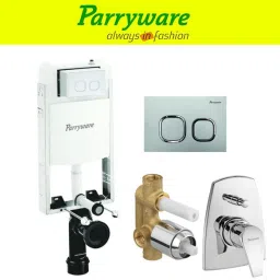 Half Frame Concealed Cistern, with divater body upper edge set of 1 pic 001 Dual Flush Tank-25