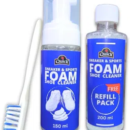 Quick Sneakers & Sports Shoe Foam Cleaner (Pack - 150 ML) with Foam Refill (200 ML) Cleaner-image-39