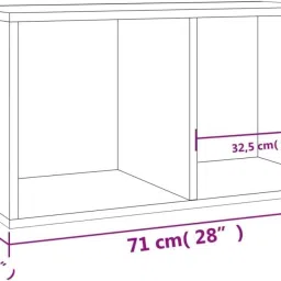 unishop Engineered Wood Open Book Shelf image 4