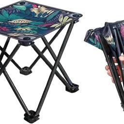 Foldable Leg Camping Stool Travelling Fishing Hiking Beach Garden Stool Chair-image-33