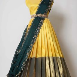 Self Design Semi Stitched Lehenga Choli-image-15